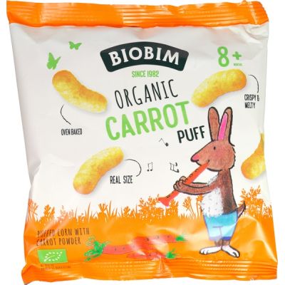 Carrot Puff van Biobim, 8 x 20 g